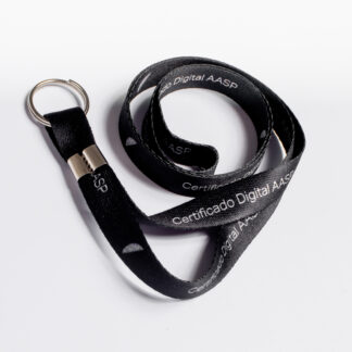 Cordão Para Token Personalizado C/ Argola 1 Cor