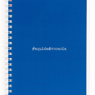 Caderno #aquiéadvocacia Azul Marinho 102 Folhas