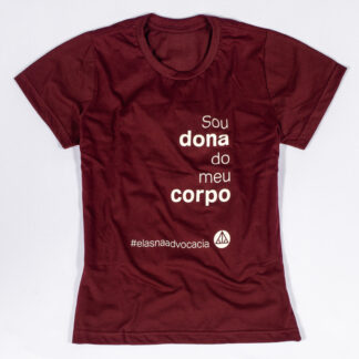 Baby Look Marsala Sou Dona Do Meu Corpo M