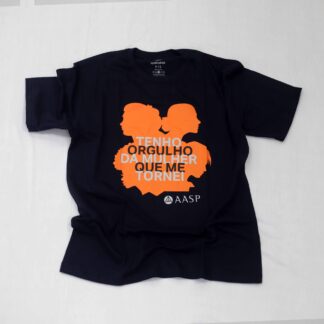 Camiseta Cor Azul Marinho Tenho Orgulho Da Mulher Que Me Tornei - Tam. G