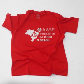 Camiseta Cor Vermelha Presente Em Todo O Brasil - Tam. G