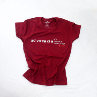 Baby Look Cor Vinho Advocacia Nós Vestimos Essa Camisa - Tam. P