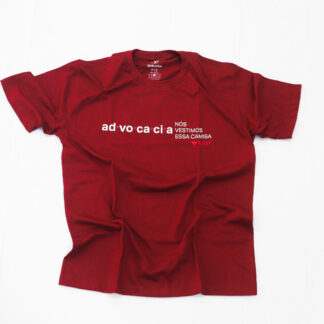 Camiseta Cor Vinho Advocacia Nós Vestimos Essa Camisa - Tam. G